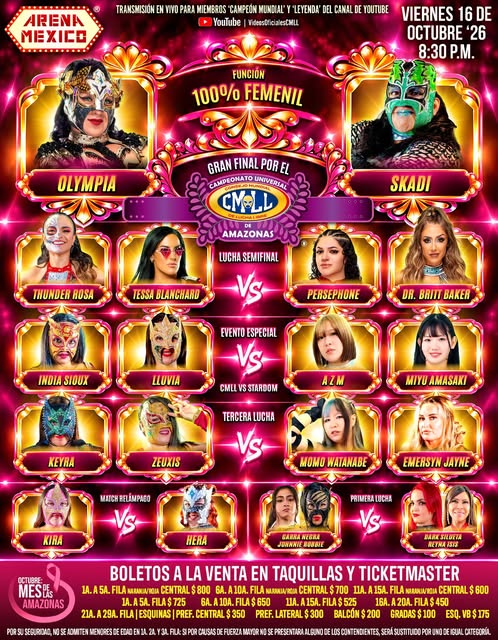 Object 609 Gran Final por el Campeonato Universal CMLL de Amazonas · Oct 2026 ...