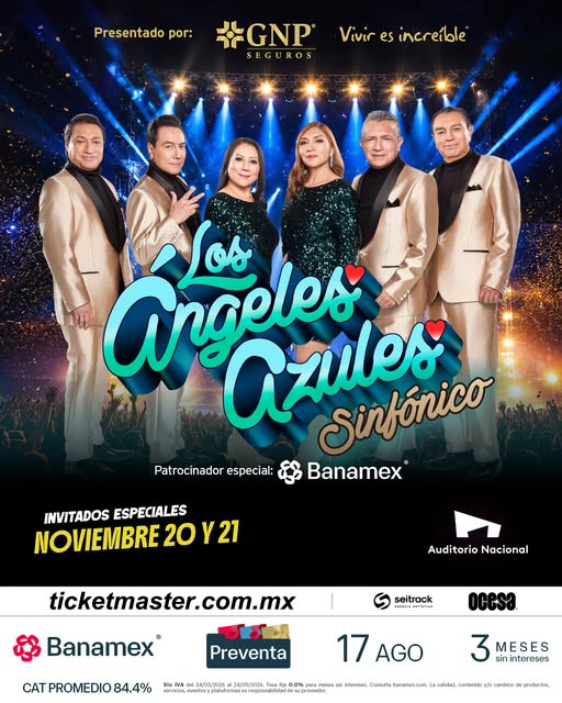 Los Angeles Azules Sinfónico · Nov 2026 | Vamos