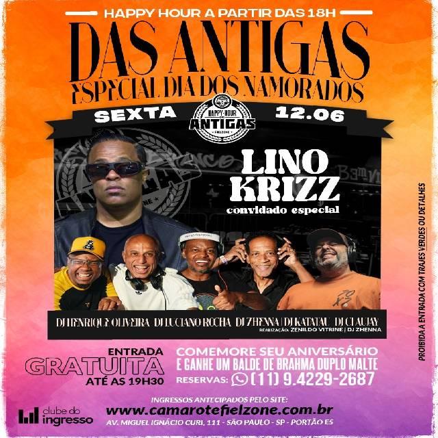 Happy Hour Antigas Convidado Especial Lino Krizz · Jun. de 2026