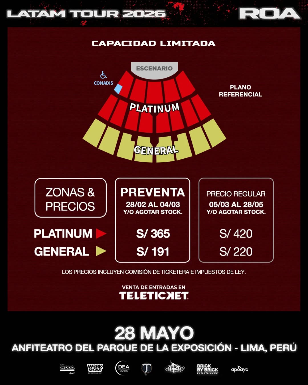 ROA en el Anfiteatro del Parque de la Exposición 2026 | VAMOS | Vamos